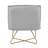 Velvet Upholstered Accent Chair with Metal Legs-639923440