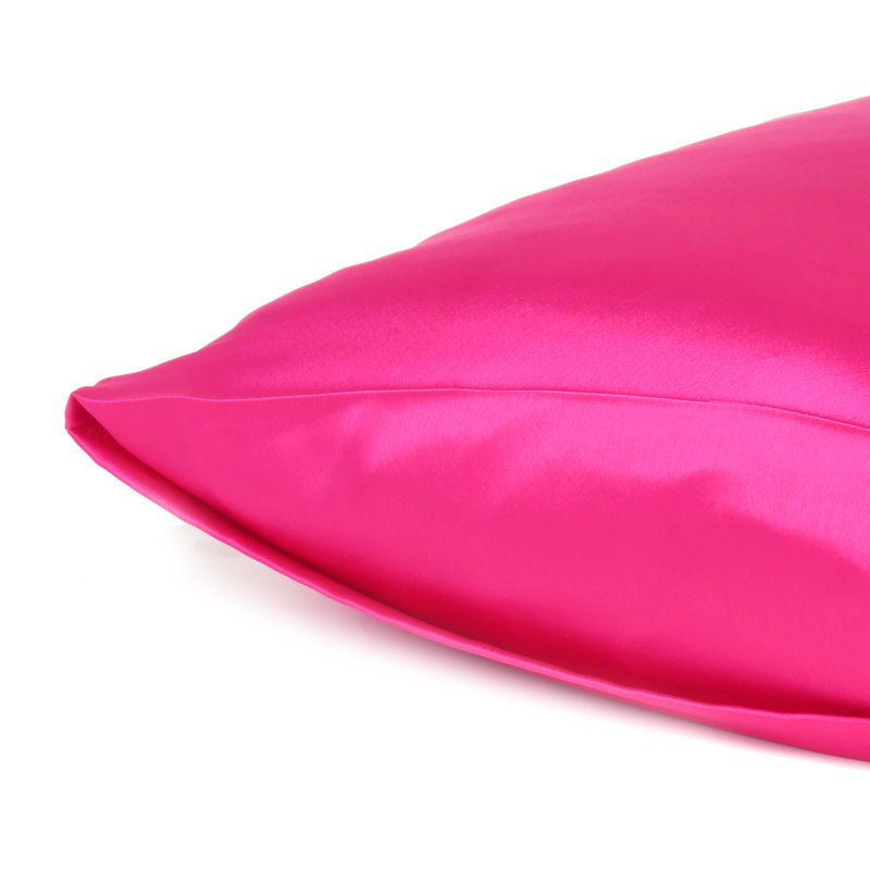 Taies d'oreiller en satin, Standard, Rose