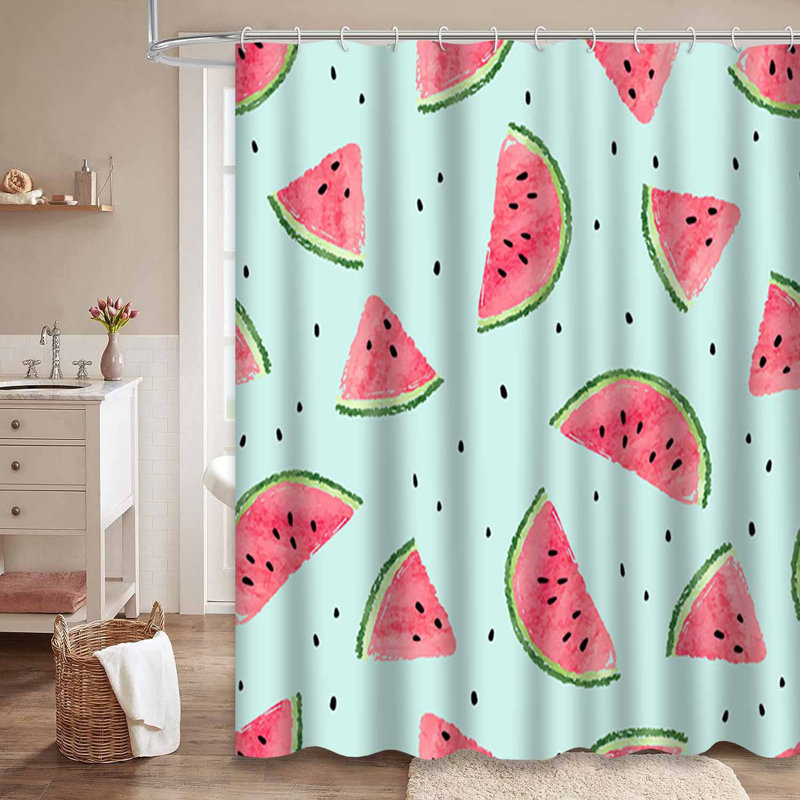 Rideau de douche imperméable avec 12 crochets, L 72 po x l 84 po