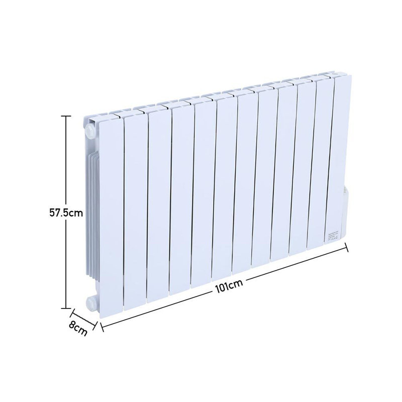 2000w Horizontal Flat Panel Radiator, 57.5" H x 101" W x 8" D