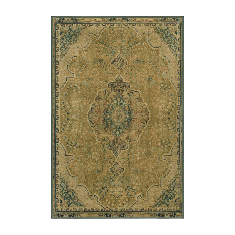 Abstract Indoor Rug, Rectangle 7' x 9'