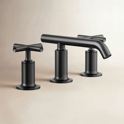 Purist Widespread Faucet with Low Cross Handles