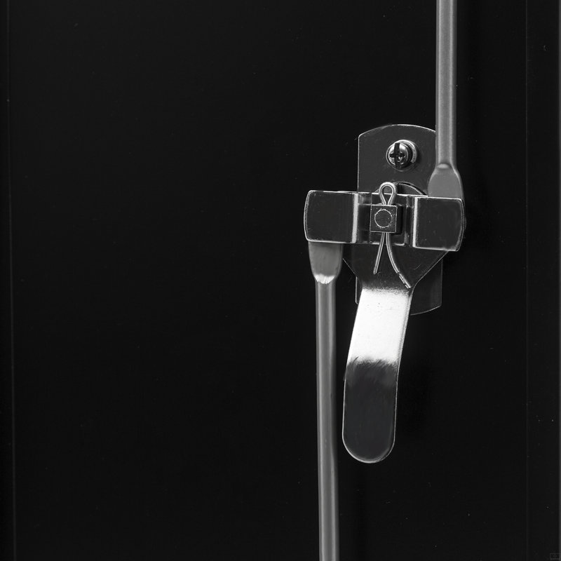 Armoire à outils en acier verrouillable avec portes et 4 tablettes