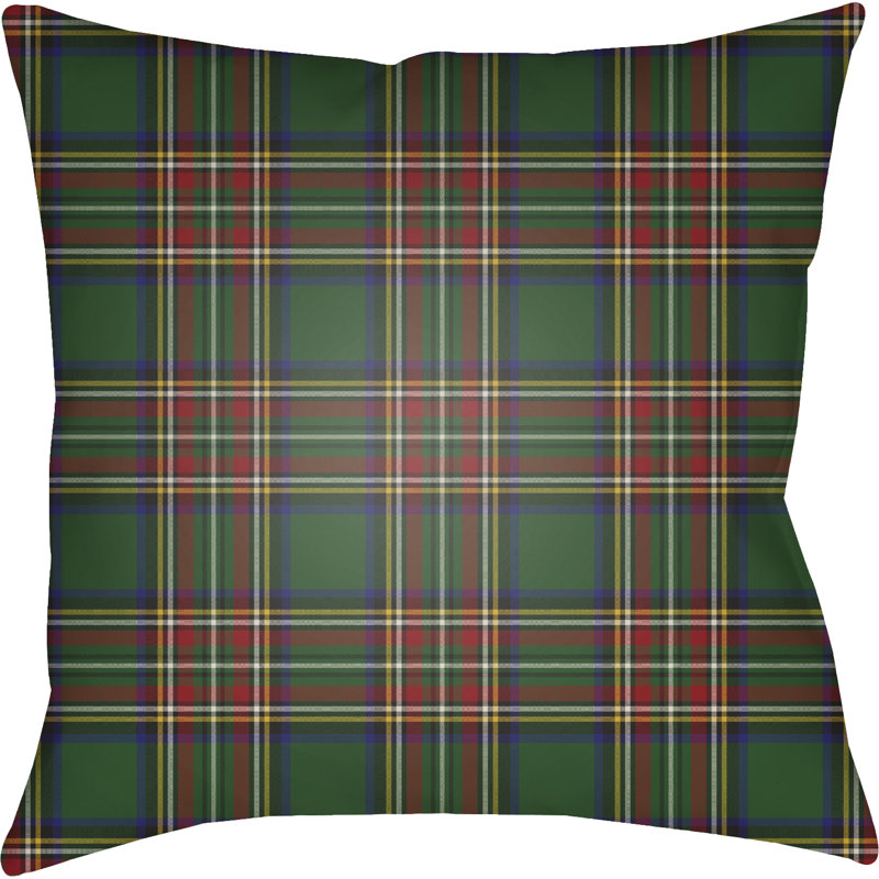 Pittsburg Indoor Outdoor Throw Pillow, Green/Yellow/Red/Blue, 20" H x 20" W x 4" D