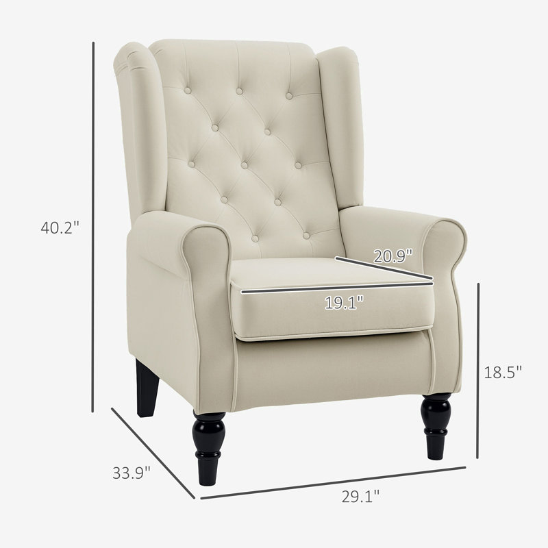 Chaise de style nordique, Blanc, crème