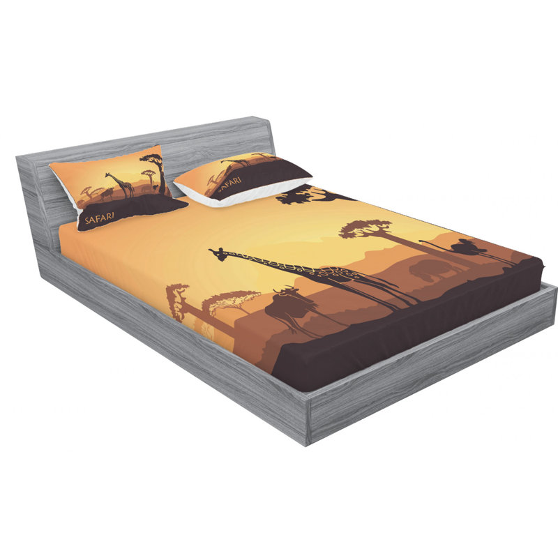 Microfiber Sheet Set, Queen Sheet Set with Fitted Sheet