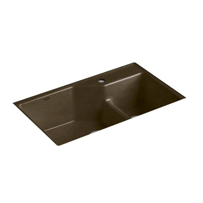 Indio 33" L x 21.125" W Double Basin Undermount Kitchen Sink with Accessories