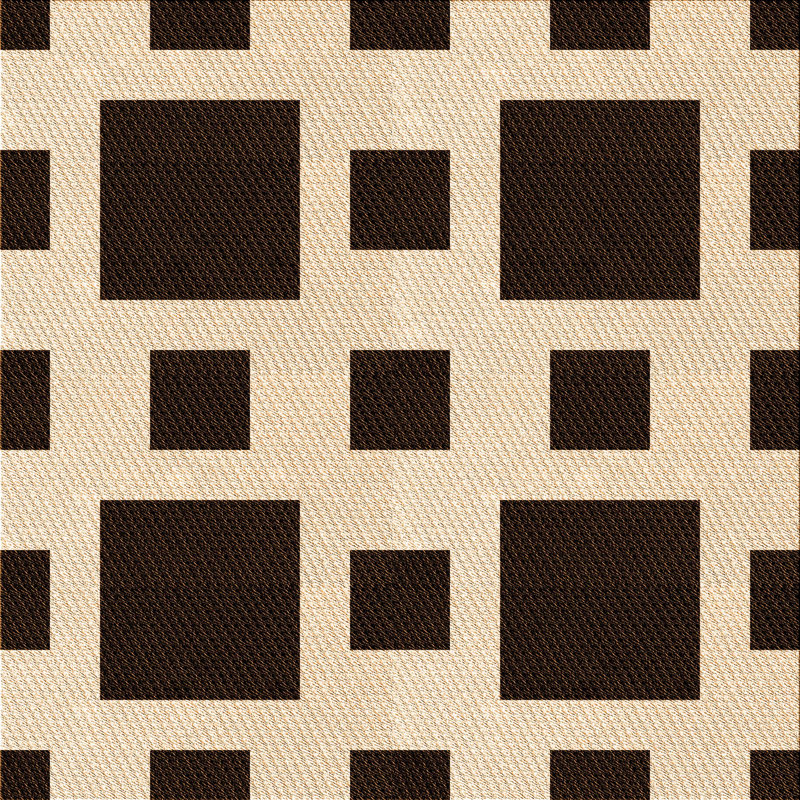 Tapis 100% à motifs lavables à la machine 2989 Pat2305-ORG, Carré 6 pi