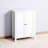 White Double Door Bathroom Floor Cabinet With Adjustable Shelf - Enhances Organization In And Beyond Cabinet, Doors Provides Convenient Storage Your