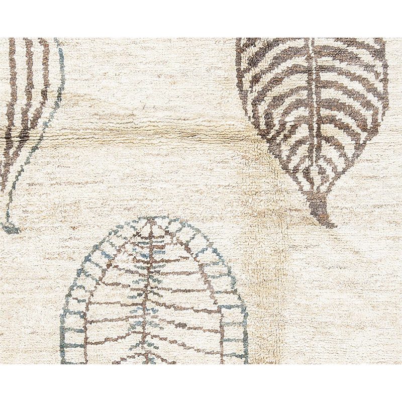 Hand-Knotted High-Quality Beige Area Rug