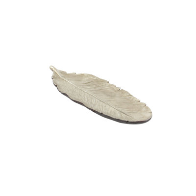 Bol décoratif plume en polystone