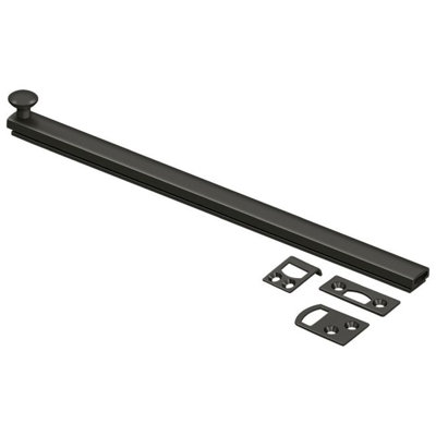 Deltana 12SBCS10B 12" Surface Bolt, Concealed Screw, HD in Oil-rubbed Bronze