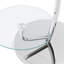 Glass Top Pedestal End Table