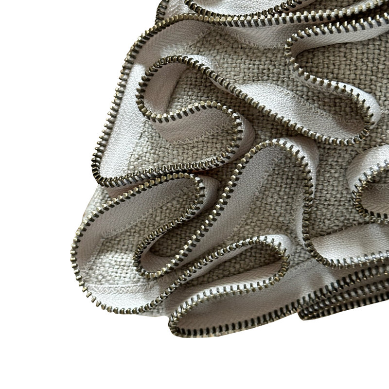 Heavy Metal Zipper Pillow Cover & Insert