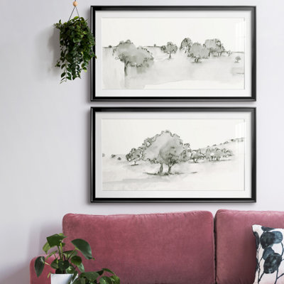 Scénique Scribble I - reproduction encadrée de qualité supérieure - prête à être accrochée