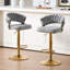 Ensemble de 4 tabourets de bar pivotants en velours, tabourets de bar réglables en hauteur avec dossier tissé pour bar de cuisine, gris-1393982416-1397164273
