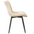 Pu Leather Upholstered Dining Chairs Modern Wingback Side Chairs With Metal Legs-1195136586