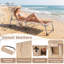 Chaise longue d'extérieur en métal Durning