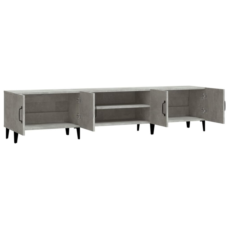 Lenapah Unfinished TV Stand for TVs up to 78", Concrete Grey