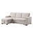 Beige Fabric Ii Sectional Featuring Storage Chaise And Sleeper Function - With Option