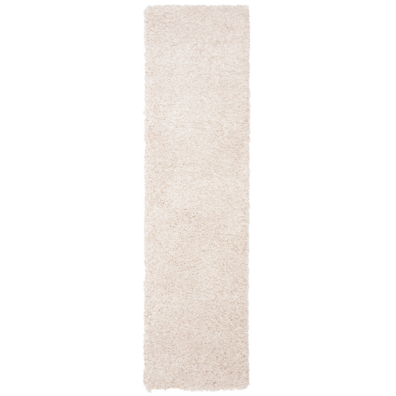 Mirabal Royal Shag Performance Solid Color Rug, Runner 2'2" x 8'