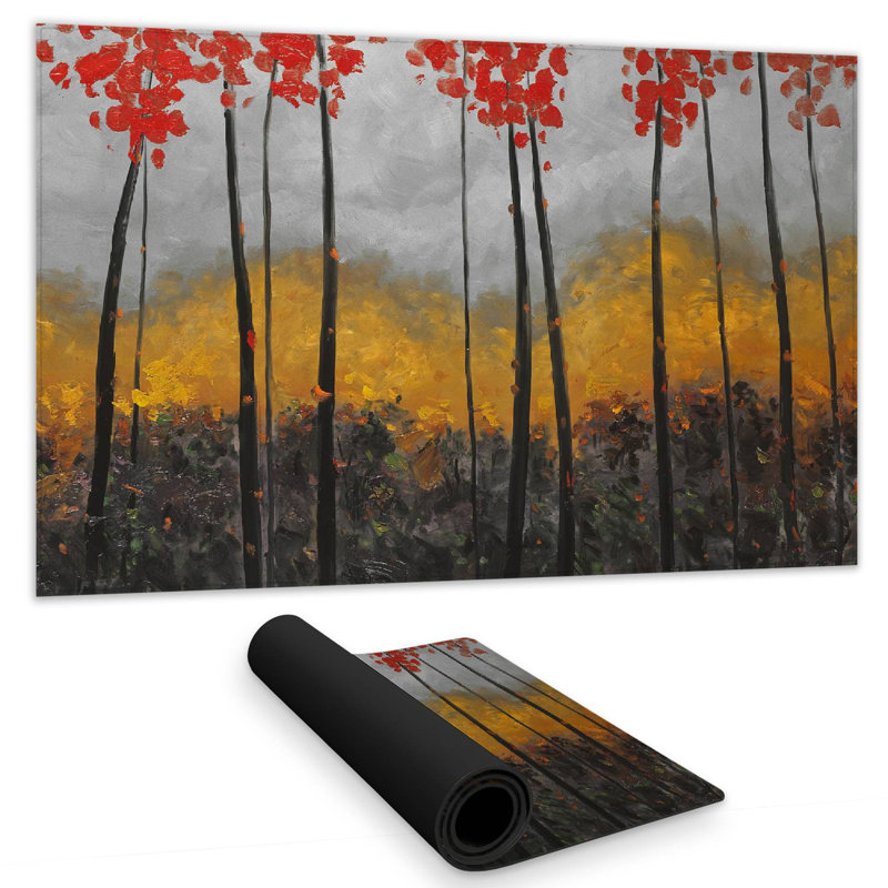 Abstract autumn trees - 14.00"x24.25" Desk mat
