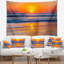 Tapisserie «Seashore Sandy Sea Beach» en début de matinée-28508016