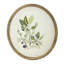 S/4 D19.7" Flora Print Round Frame