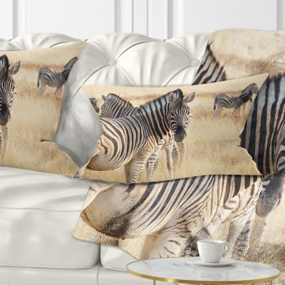 Coussin lombaire zébré africain à Etosha