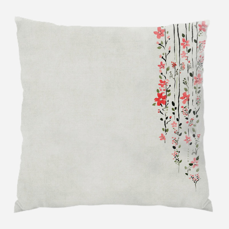 Outdoor Reversible Throw Pillow, Microsuede, Indoor