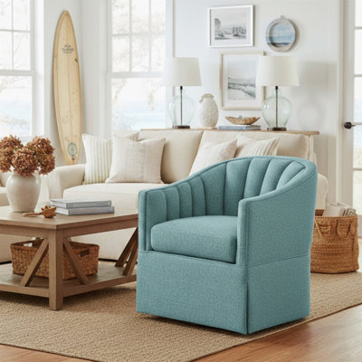 Fauteuil d'appoint pivotant avec jupe Solitude