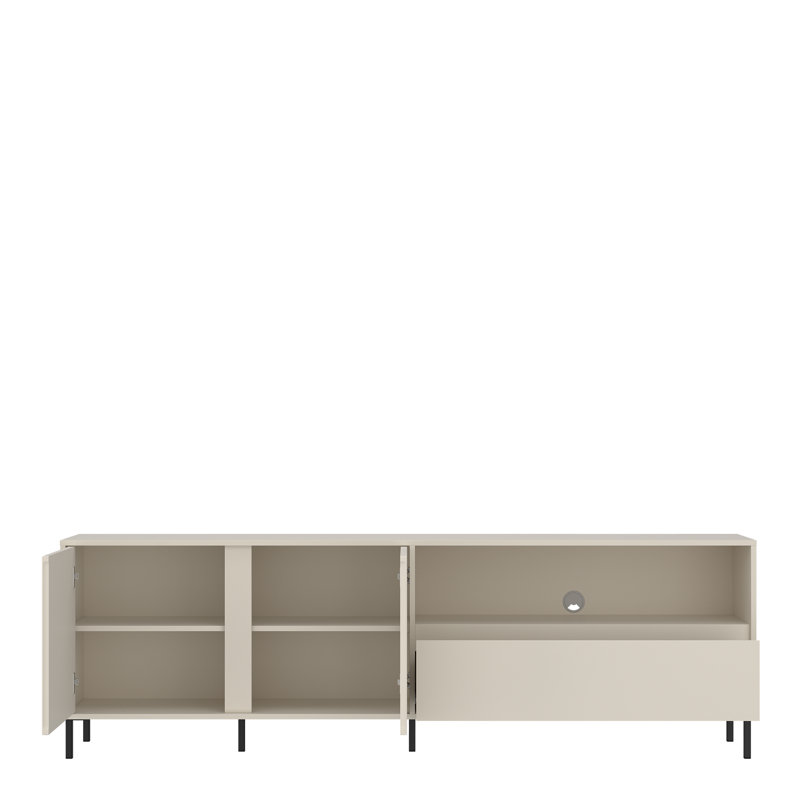 Unfinished TV Stand, 64.5cm H x 207.8cm L x 40cm W, Cashmere