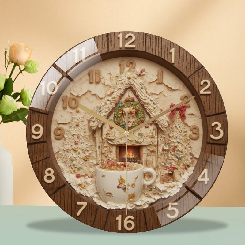 Horloge murale en verre Holiday