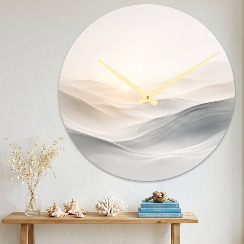 Horloge murale abstraite abstraite, Large