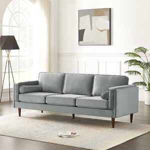 George Oliver Lindel 86'' Velvet Sofa & Reviews | Wayfair