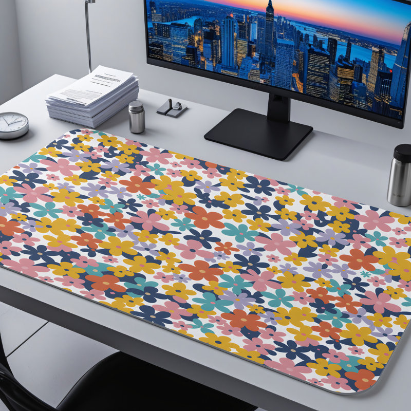 Polyester Desk Pad, 31.5x15.5