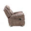 Zubaida Two Tone Velvet Recliner Sofa With USB Port, Drop Down Table, And Storage Drawer For Modern Comfort