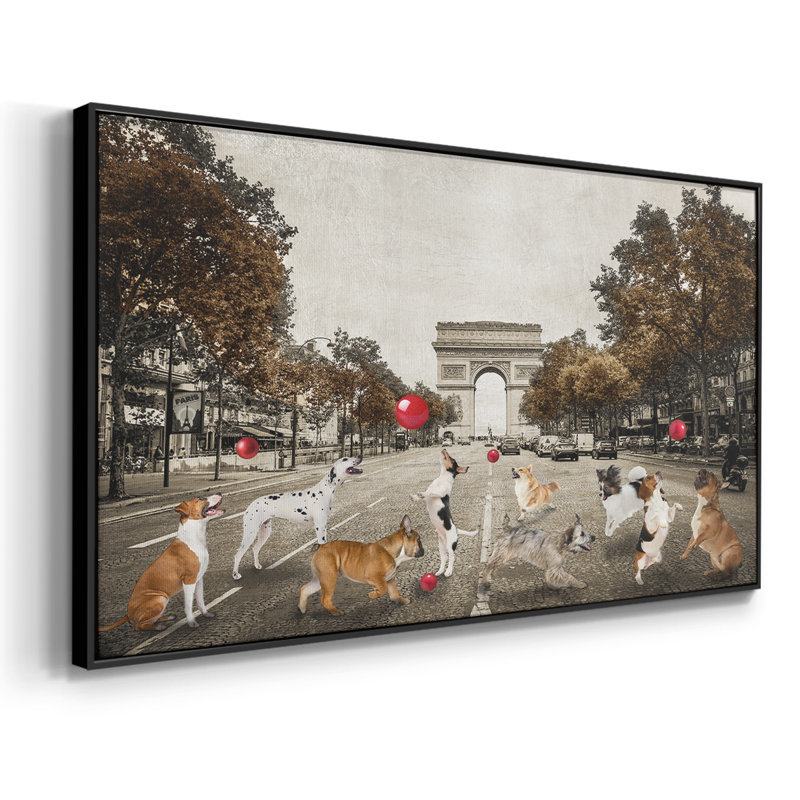 Ave des Champs - Toile tendue avec châssis tendue, prête à être accrochée, Argent argent, H 21 po x l 41 po