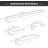 Bathroom Hardware Set 4-Piece Towel Bar Set Square Bathroom Accessories Kit Stainless Steel Wall Mounted-107101465