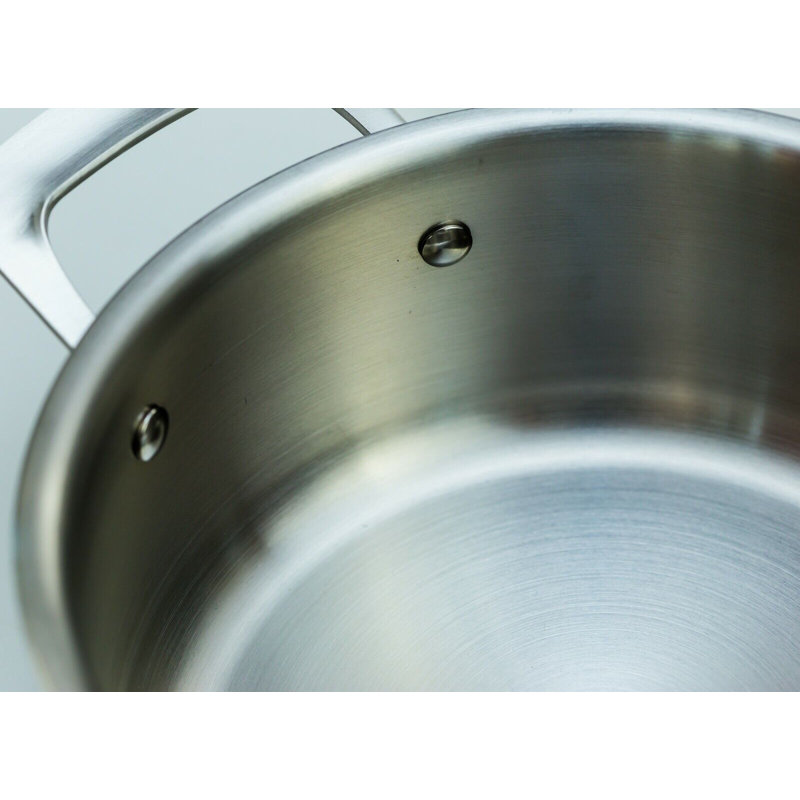 DAVYLINE 8 Quarts Stainless Steel Stock Pot