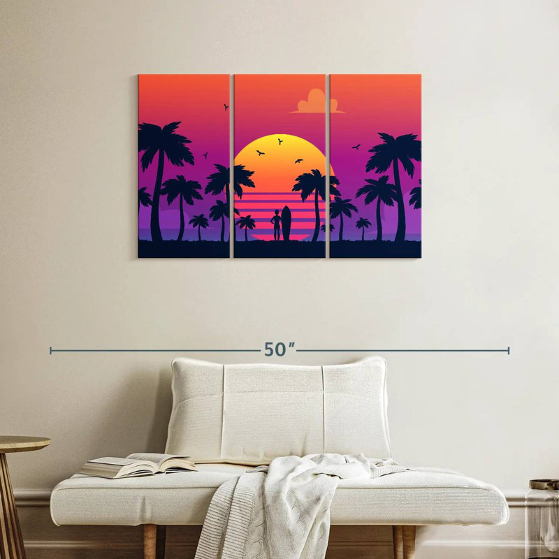 Gillard Neon Sunset, 24" H x 38" W