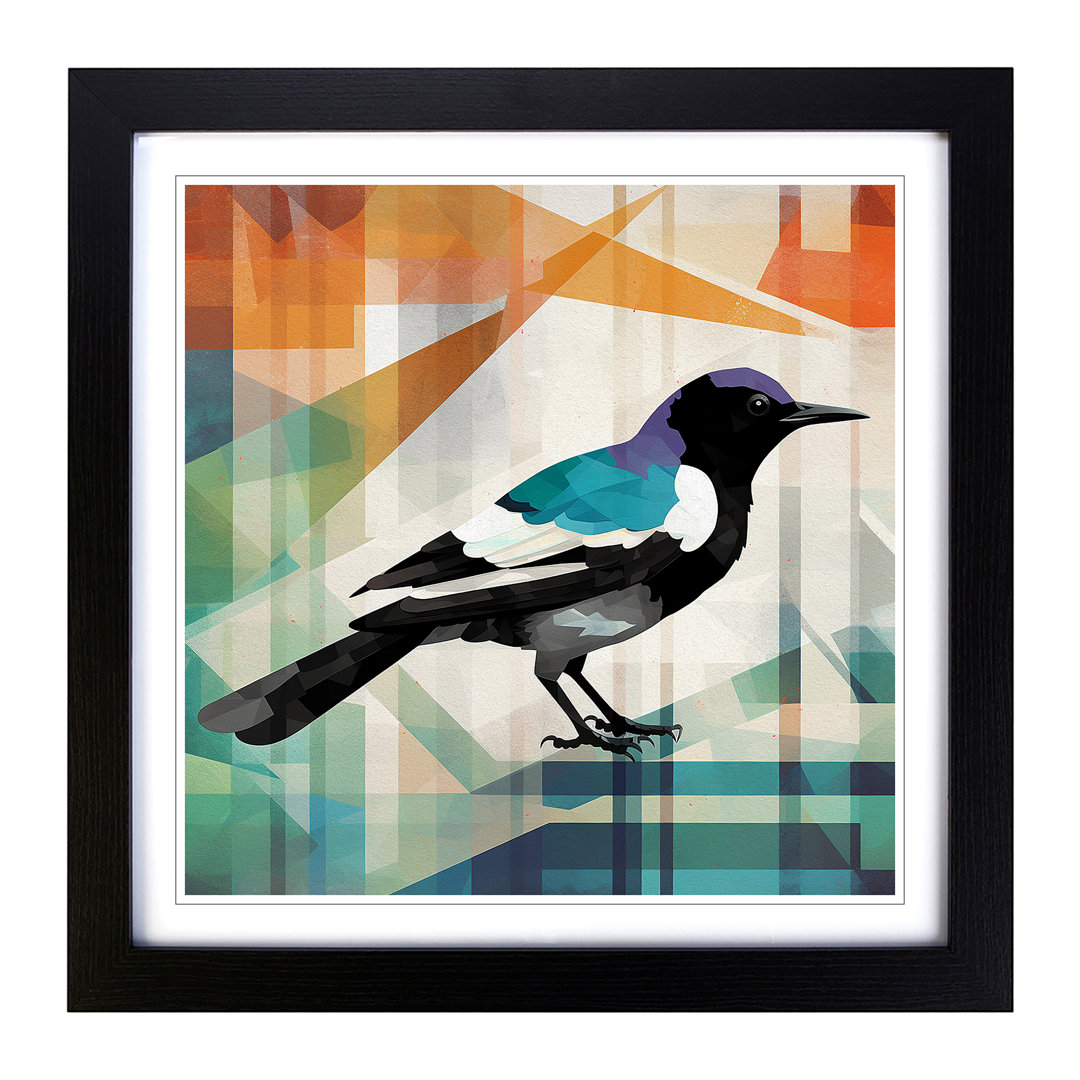Magpie Bauhaus No.2 - Framed Print