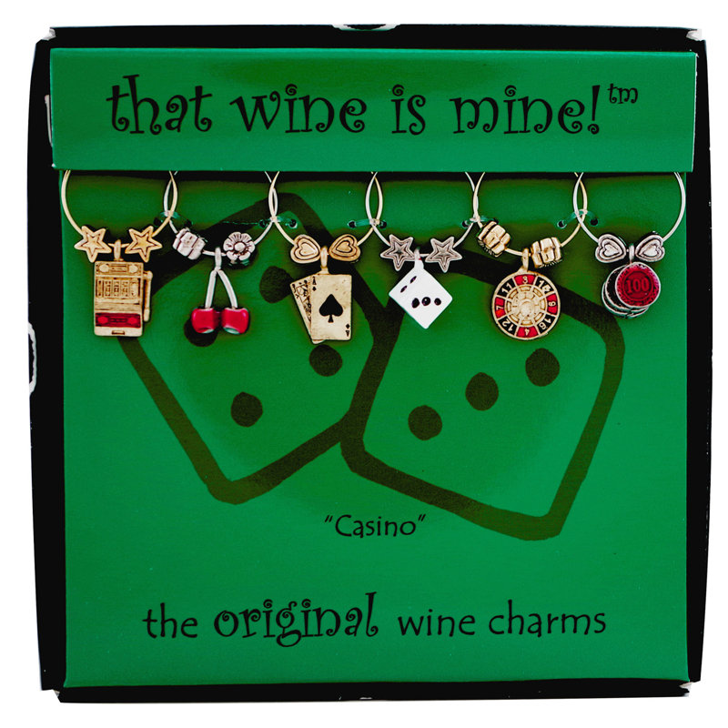 Clover Wine Charm