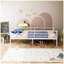 Lit en métal, structure robuste pour enfants, adolescents et adultes, aucun sommier nécessaire, blanc