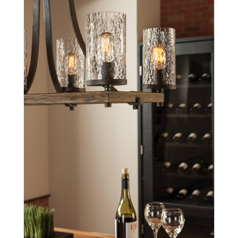 Lustre en métal 6 lumières