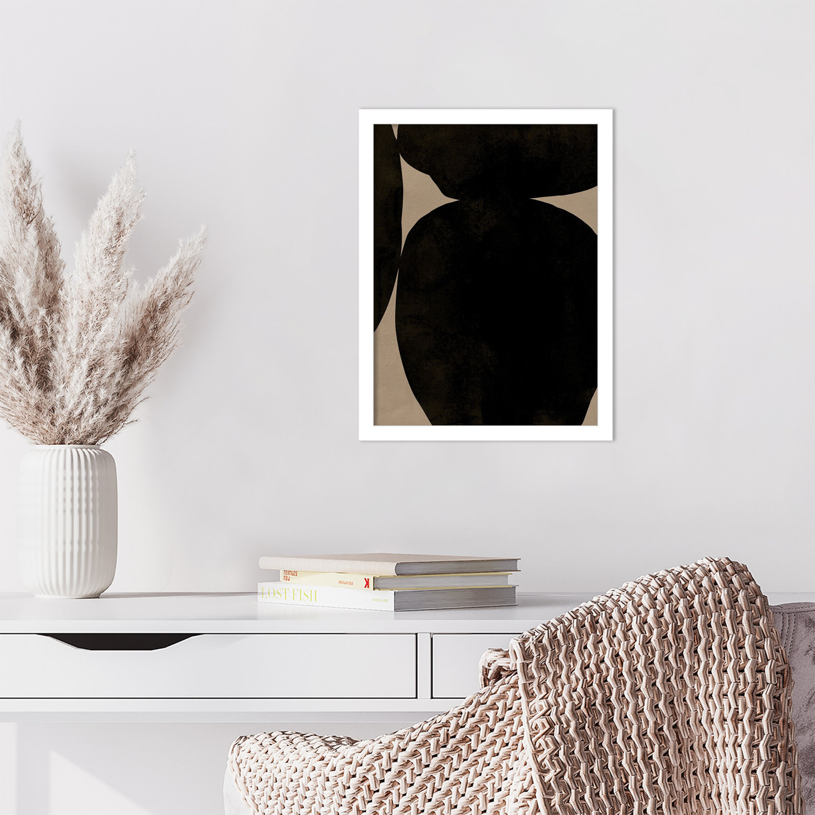 Heirloom Orbs II by Jacob Green, White, 17" H x 13" W x 1" D
