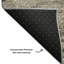 Tapis taupe Cerrito AMF592 lavable à la machine de qualité supérieure-105076981