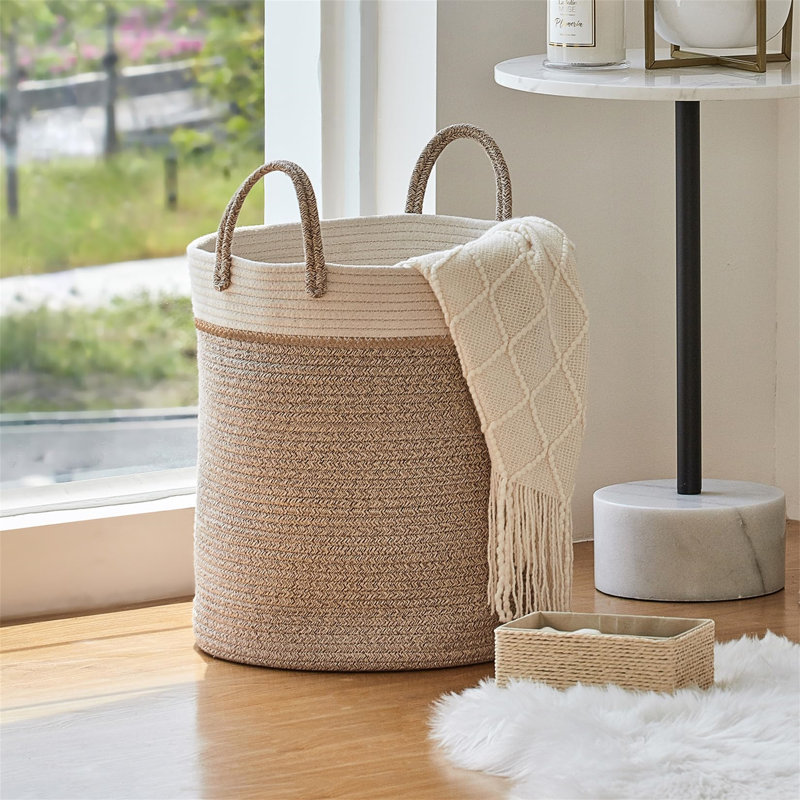 Beachcrest Home Flat Wire Decorative Basket