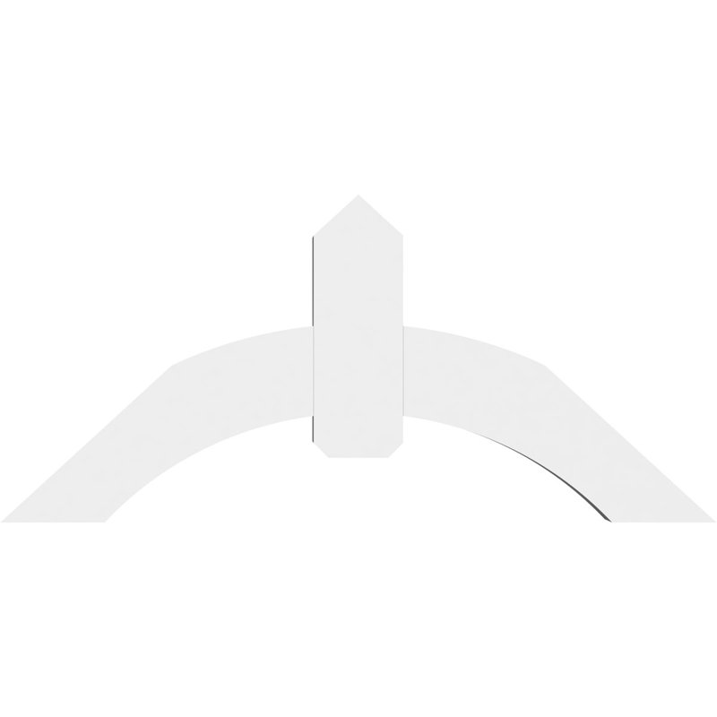 Support pour pignon en PVC Archdale, H 22 po x l 48 po (pas: 11/12), P 4 po x F 6 po