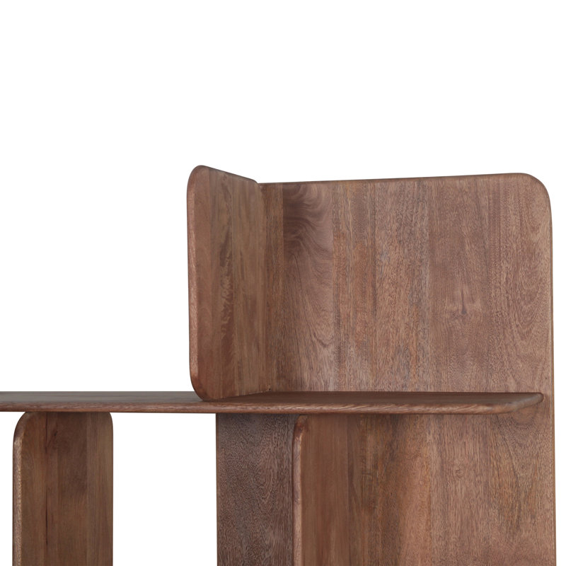 Hawker 48" Bookshelves in Dark Sienna, Natural Brown